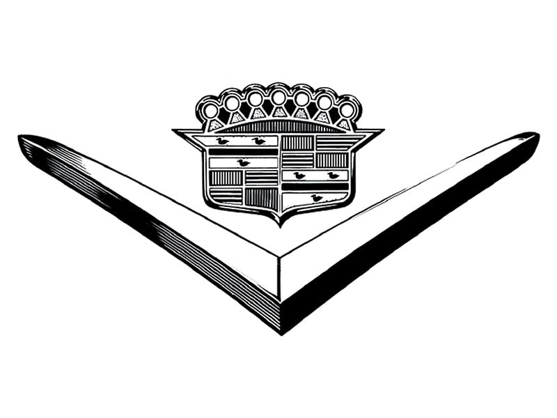 1952 Cadillac emblem from the manufacturer archive