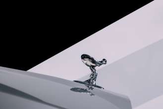 The aerodynamic Spirit of Ecstasy introduced for Spectre in 2022